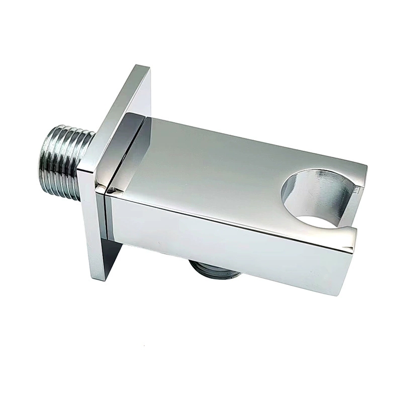 Litteä neliönmuotoinen käsisuihkuteline, moderni seinäkiinnityssuihkupään kiinnike