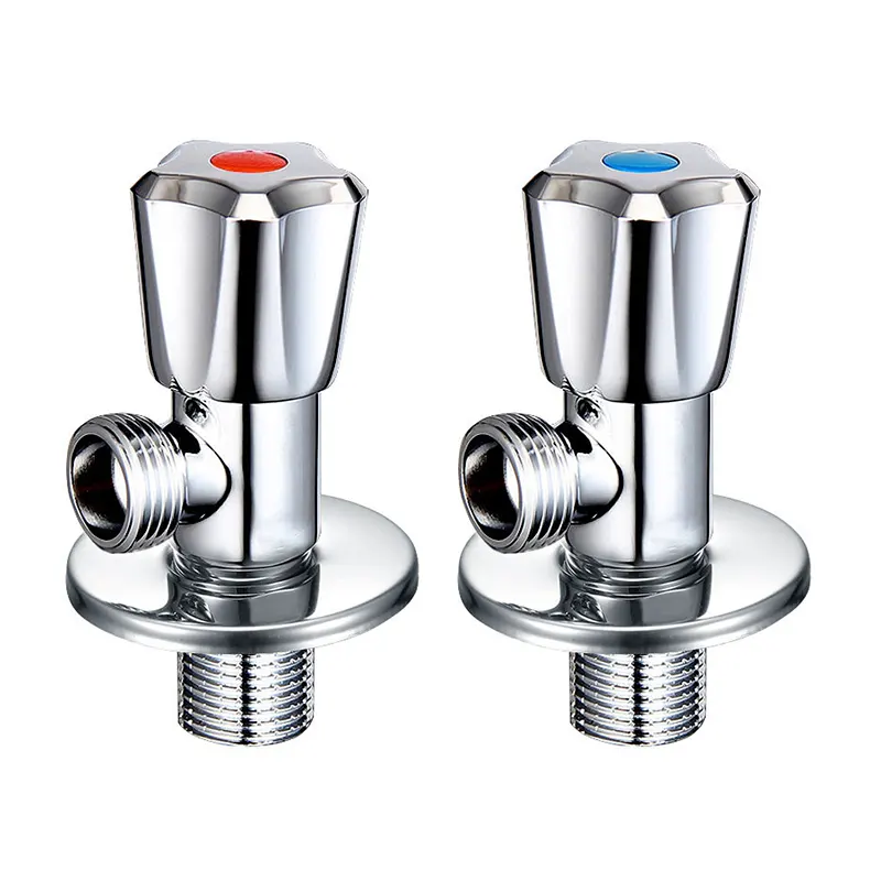 Yksiosainen messinkikulmaventtiili