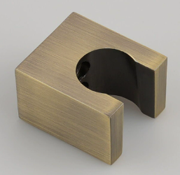 Sinkkiseoksesta valmistettu neliönmuotoinen suihkuteline, seinään kiinnitettävä bidee-ruiskuteline